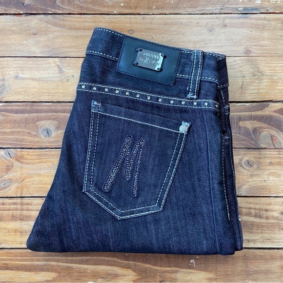 GUESS by Marciano black skinny jeans low rise Incrusted crystal luxury size 24 - Picture 5 of 14